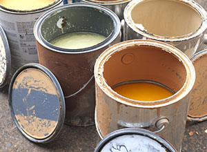 How do I dispose of waste paint?