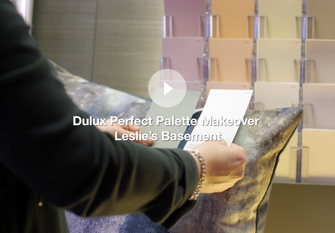 Dulux Perfect Palette Makeover Video - Leslie's Basement