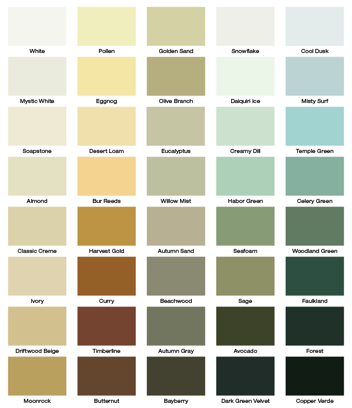 Dulux Exterior Solid Stain Colours - Dulux Green Paint Swatches
