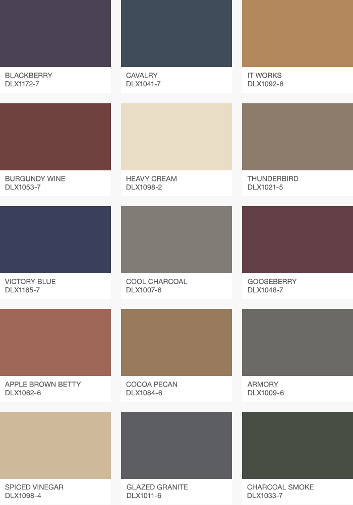 Dulux 2018 Colour Decor Trends - Master Paint Weather Shield Shade Card