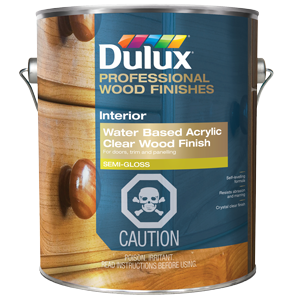 Acrylic varnish for wood clearance